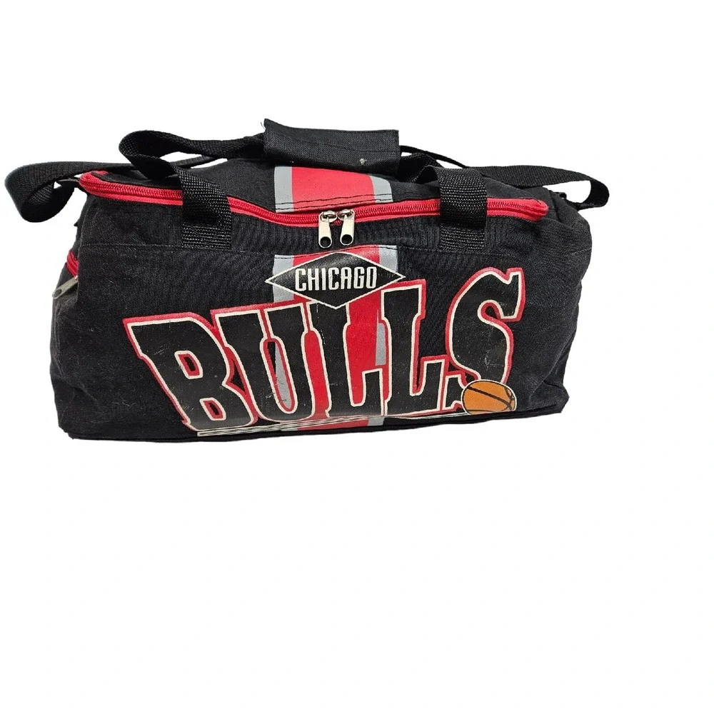 Vintage NBA Chicago Bulls Basketball Small Duffel Bag Unisex